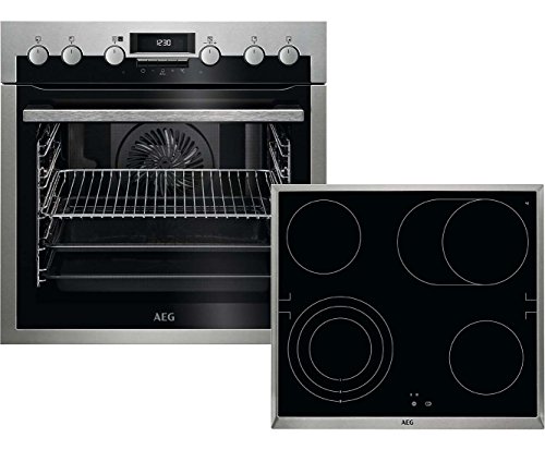 Preisvergleich Produktbild AEG AEG130PHS Edelstahl Einbau-Herdset EPE551220M + HE604070XB + FlexiRunners