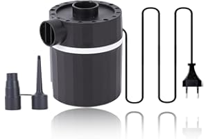 VQEOEOT Inflador Electrico, Bomba de Aire Eléctrica Portátil, 2 en 1 Hinchador Colchon Hinchable, Inflador Colchon Hinchable, Deflactor para Piscinas, Barcos, Juguetes Hinchable o Camping, 35W