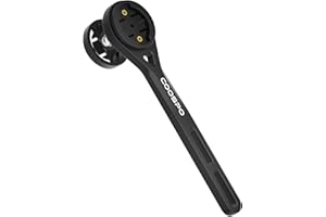 CooSpo MT6S Fahrradcomputer Halterung, Fahrradhalterung für Garmin IGPSPORT/Wahoo/Bryton/CYCPLUS Fahrradcomputer, Kompatibel mit GoPro, Out Front Radcomputer erweiterte Halterung