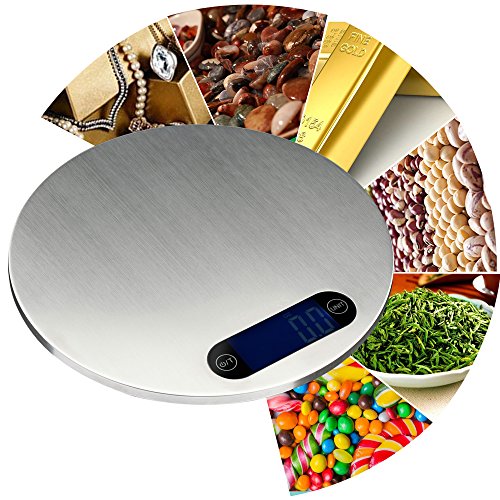 Digitale Küchenwaage, GIMARS Digitalwaage Haushaltswaage mit Haken zum Aufhängung Hohe Präzision auf bis zu 1g ( 5kg Maximalgewicht ) - 6