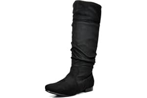 DREAM PAIRS Women's Knee High Boots and Pull On Fall Weather Boots, Ladies' Fashion and Comfortable Walking Boots, Zippers Boots, and Flats