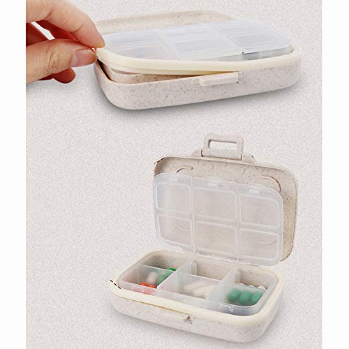 Fatetec-6-Grille-Bote--Pilules-en-Plastique-Portable-Petite-Bote-de-Mdicaments-Mini-Voyage-Mdicaments-tanche--lhumidit-Bote-de-Rangement-pour-Pilules-Voyage-Accessoires