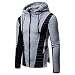 Produktbild Luckycat Herren Splice Falten Pullover Langarm Kapuzen Sweatshirt Tops Bluse Mode 2018
