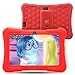 Price comparison product image Dragon Touch Y88X Plus Kids Tablet 7 inch Quad Core Android PC Tablet Android 5.1 Lollipop IPS Screen 1G RAM 8G ROM Wifi Bluetooth Camera Games Unlocked Version of Kidoz & Google Play Pre-Installed (With Red Silicone Adjustable Stand Case)