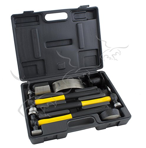 JUEGO DE 7 PZS DE MARTILLOS Y TASES DE FIBRA DE VIDRIO