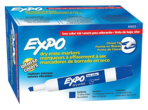 Expo 2 Low-Odor Dry Erase Markers, Chisel Tip, 16-Pack, Assorted Colors (81045)
