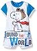 Peanuts Baby-Boys Snoopy Short Sleeve Romper, Blue (Roy), 0-3 Months (Manufacturer Size:3 Months)