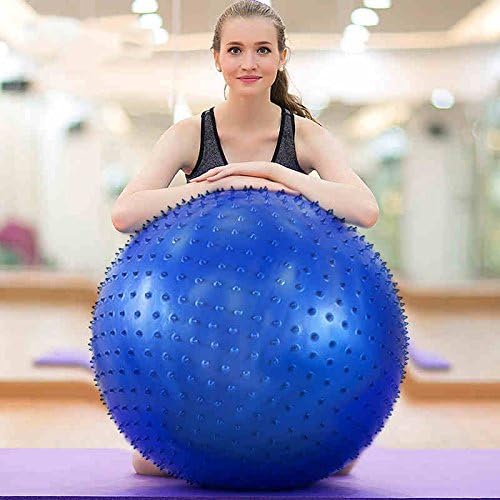 Yoga Massage Ball / Fitness Ball / Yoga Ball Explosion-proof Thickening Of The Birth Of The Ball / Environmental Gymnastics Dragon Ball / 8 Sets / Massage Exercise Ball (3 Colors Optional) (size Optional) anti-burst fitness ball ( Color : B , Size : XL )