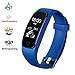 Fitness Tracker Aneken Aktivitätstracker mit Herzfrequenz und Schlaf-Monitor kabellose Bluetooth 4.0 Multi-Sport-Modi IP67 Wasserdicht Anrufen/SMS Nachrichten für Android/iOS