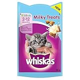Whiskas Dulces Whiskas gatito 2 – 12 meses sabor a leche 55 g (lote de 2)