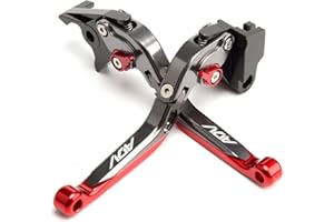 E-SPEEDMTC ESPEEDMTC For Honda ADV 350 2022 2023 Modified CNC Aluminium Alloy Length Adjustable Foldable Brake Clutch Lever Accessories (Red)