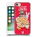 Produktbild Head Case Designs Eat More Cookies Wilbur Die Katze All Star Weinachten Ruckseite Hülle für Apple iPhone 7 / iPhone 8