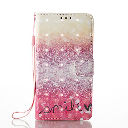 Galaxy A5 2017 Hülle, BONROY® PU leder Hülle für Samsung Galaxy A5 (2017) A520 Ledertasche Schutzhülle Case PU Leder Wallet Tasche Brieftasche Schutzhülle 3D Malerei Muster PU Lederhülle Flip Hülle im Bookstyle mit Kartenfach Aufstellfunktion Magnetverschluss für Samsung A520 - 3