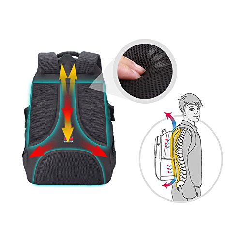 Wasserdichter Laptop-Rucksack Gro  er Tagesrucksack f  r Reisen  Freizeit  Alltag  Schule  Arbeit