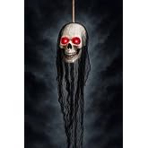 Beys&uuml;s Halloween Cadılar Bayramı Işıklı Kafatası T&uuml;ll&uuml; Asma Dekor
