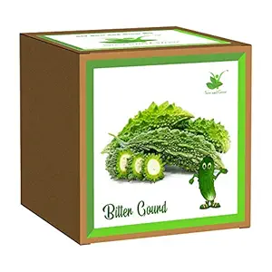 Sow and Grow DIY Gardening Kit of Bitter Gourd/Karela for Home and Garden Grow it Yourself Kit | Best Eco Friendly Kids Birthday Return Gift