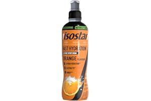 ISOSTAD Isostar Fast Hydratation - Saveur Orange - Boisson Isotonique pour sportifs - Apport de Glucides et d'Electrolytes - Arôme Naturel - Sans Colorant - 500 ml