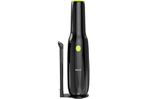 absob Aspirapolvere per Auto Portatile Senza Fili - Mini, Ricaricabile, Portatile, Ricarica USB - Potente Aspirapolvere per Auto per Scale, Tastiera e Altro con Filtro Riutilizzabile (Nero)