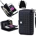 Produktbild iPhone SE Case, DRUnKQUEEn PU Leather Wallet Case, Clutch Purse with Magnetic Detachable Case, Credit Card Slots, Zipper Closure, Bill Compartment for iPhoneSE iPhone5s