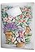 Produktbild LEotiE SINCE 2004 Blechschild Wandschild 30x40 cm Vintage Retro Metallschild Flora Blumen Blumen Lavendel Stiefmütterchen