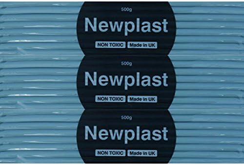 Light Blue Newplast Plasticine Modelling Clay Non Toxic Moulding Material Animators Choice Non Hardening Bar (1 Block - 500g)