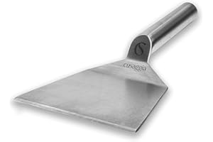 Espatula Cocina Acero Inoxidable para Barbacoa - Cusaggia - Espatula Plancha Cocina - Espátula Prensa Hamburguesas para Smash Burger - Smasher Hamburguesa - Barbacoa