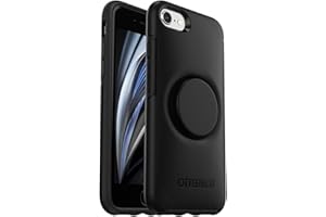 OtterBox Otter+Pop Etui na iPhone 7/8/SE 2. gen/SE 3. gen, Wstrząsoodporne, Etui z PopSockets PopGrip, Potrójnie Testowany Zgodnie ze Standardem Wojskowym, Czarne