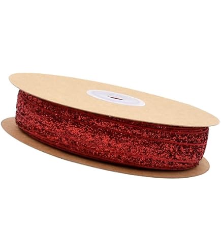 SHTGOI 1 rotolo di nastro di velluto, 10 mm x 20 m, nastro di raso glitterato su un lato, nastro decorativo in velluto glitterato, per lavori di bricolage, fiori, confezioni regalo, argento