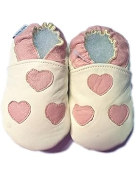 Babyschuhe Krabbelschuhe Lauflernschuhe Puschen weiches Leder Baby Mädchen versch. Größen und Motive