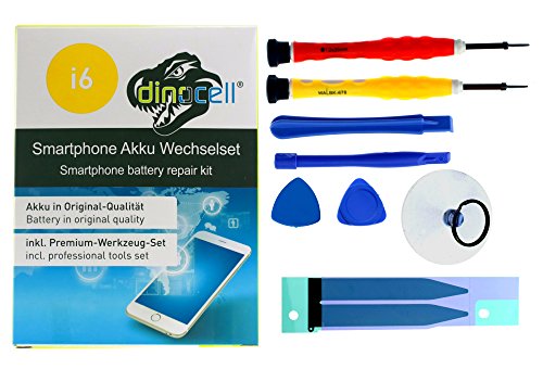 Dinocell MADE Bater a para original iPhone 6 1810mAh ltima producci n 01 2017 NUEVO sin ciclos de carga incluidas Dinocell PREMIUM Herramientas de 7-piezas y la bater a stickers tapes NUEVO reviews Dinocell MADE Bater a para original iPhone 6 1810mAh ltima producci n 01 2017 NUEVO sin ciclos de carga incluidas Dinocell PREMIUM Herramientas de 7-piezas y la bater a stickers tapes NUEVO