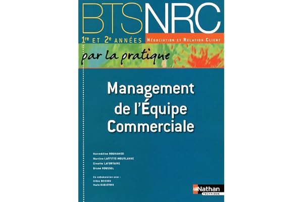 Management de l'Équipe Commerciale - BTS NRC 1re et 2e années
