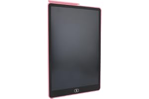 LCD Writing Tablet 16 Inch, Flexible Screen Eye Care for Kids (Pink) | Reusable Electronic Drawing Pad with Pen Slot, Pressure Sensitive Digital Notebook for Adults, Educational Learning Toy