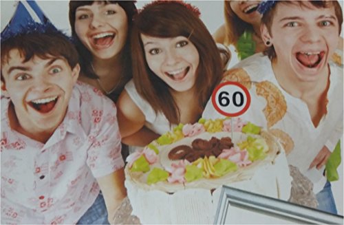 60.Geburtstag Stecker im 3er Set für Torte oder Blumenstrauß Geburtstagsschild zum 60. Geburtstag der Zahlenstecker mit 60 ist eine schöne Dekoration für Geburtstag Jubiläum Party oder andere Anlässe - 4