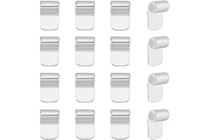 arricraft 16 Pcs Glue-on Flat Pad Bails, Silver Pendant Spoon Earrings Bails Pendant Cabochon Jewellery Findings for Necklace and Earrings Making Connector Charms Accessories