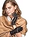 Produktbild YISEVEN Damen Schaffell Lederhandschuhe Touchscreen Winter Handschuhe mit warm gefüttert