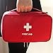 Produktbild Jixing Premium Verbandskasten für Erste Hilfe Tragbare medizinische Tasche für Zuhause, Büro, Auto, Wohnwagen, Arbeitsplatz, Reisen und Sport, rot, L * B * H 23 * 12.5 * 7cm