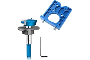 HYUNRWB Drilling Hinge Hole Jig Set，35mm Concealed Hinge Boring Guide Locator Furniture Cabinets Installation Tool for Cabinet Hinges Mounting Plates