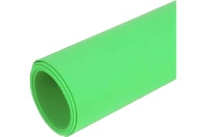 MADDMA Moosgummi 90cm breit ab 0,5m 23 Farben Schaumgummi PE Schaumstoff Basteln Stoff, gerollter Versand, Farbe:gelbgrün