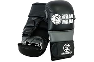 Krav Maga Black Sparring And Grappling Shooto Glove - 7oz - NEW