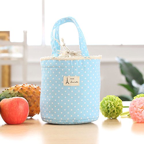 Zolimx Thermal Isolierte Brotdose Kühltasche Tote Bento Pouch Mittagessen Container (Blau)