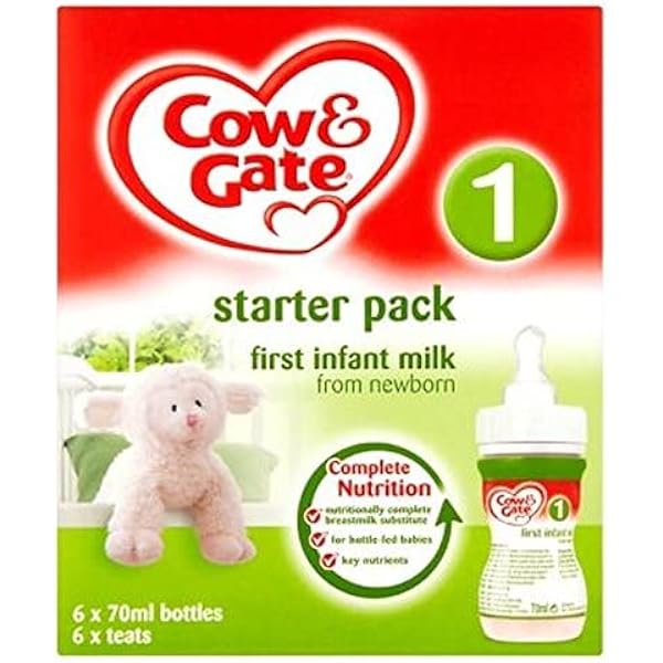 Cow Gate First Baby Milk Formula Starter Pack From Birth X 70ml British