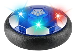 TLHWIN Hover Ball Air Power Fußball – 18CM Schwebender LED-Fußball, Interaktives Technik-Spielzeug für Indoor/Outdoor (RGB-Licht, TÜV-geprüft)