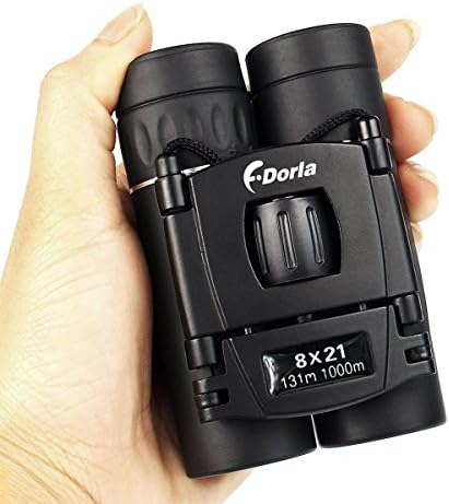 F.Dorla Digital Day And Night Vision Folding Binoculars Telescope 8x21 Binocular- Ultra Compact - Light Weight - Excellent Value - High Quality - Bird Watching / Nature Viewing (black)