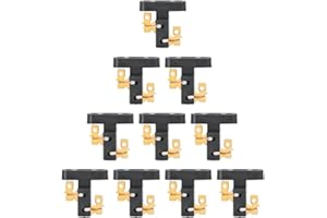 TIIYEE Spazzole Generatore di Corrente, Supporto per Spazzola Carbone Gruppo Portaspazzole Universale Rame Porta Elettrico Carbon Brush Generator Corrente Adatto Generatori Benzina 188F/190F/5-8KW 10 Pezzi