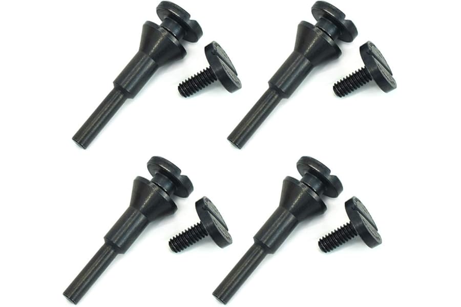 scottchen PRO Mounting Mandrel 3/8" & 1/4" Arbor Hole (4pack) for Type 1 Cut-Off Wheel 1/4" Shaft for Die Grinder Rotary Tool