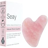 Seay Pink Quartz Stone Gua Sha Facial Heart Guasha Pink Quartz Face Guasha 1. Quality