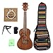 Produktbild Sharplace IRIN 24 Zoll EQ Sapele Akustische Elektrische Haiwaii Ukulele Set, inkl. Gigbag, Capo, Saiten und Sandhammer