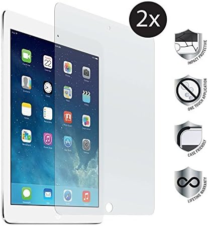 TopgadgetsUK {2PACK} iPad Air 2 2016 iPad 9.7 Tempered Glass Screen Protector, Premium Ultra Thin Lightweight Premium Quality Explosion-proof Hardness Tempered Glass for iPad Air 2 2016