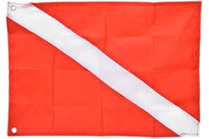 Keenso Drapeau de Plongée sous-Marine, Drapeau de Bateau Marqueur de Signal de Plongée pour Les Activités sous-Marines Bouée de Flotteur de Signal de Surface de Plongée