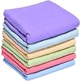 MK HANDICRAFT Soft Cotton Colorful Sheets for Babies (Multicolour) - Set of 6 Pieces